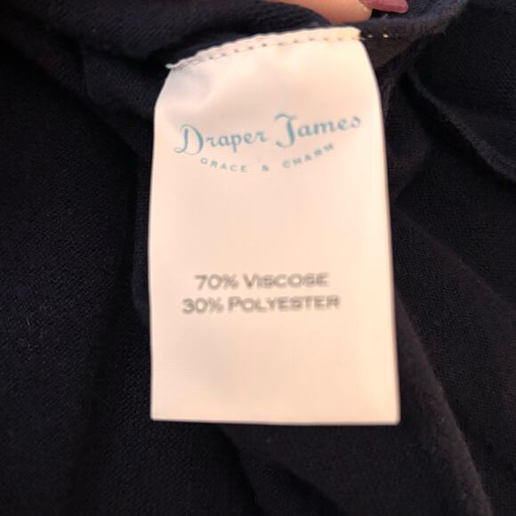 Draper James Sailer stripe Knit Pleated Dress Blue Shortsleeve A-line - Picture 9 of 12